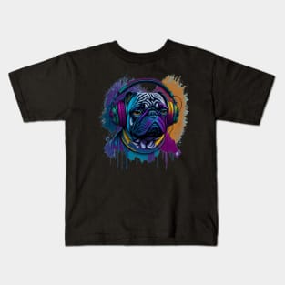 DJ Pug Kids T-Shirt